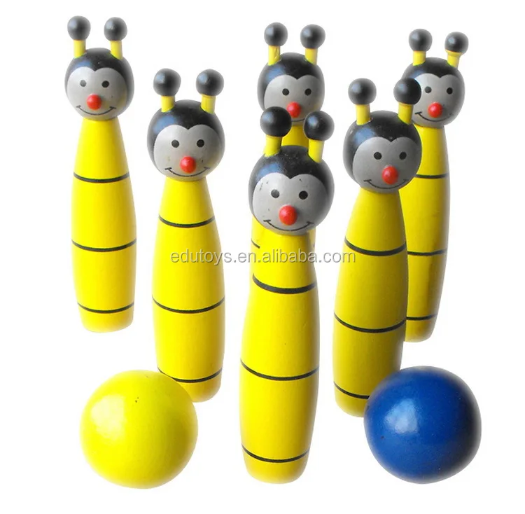elc wooden skittles
