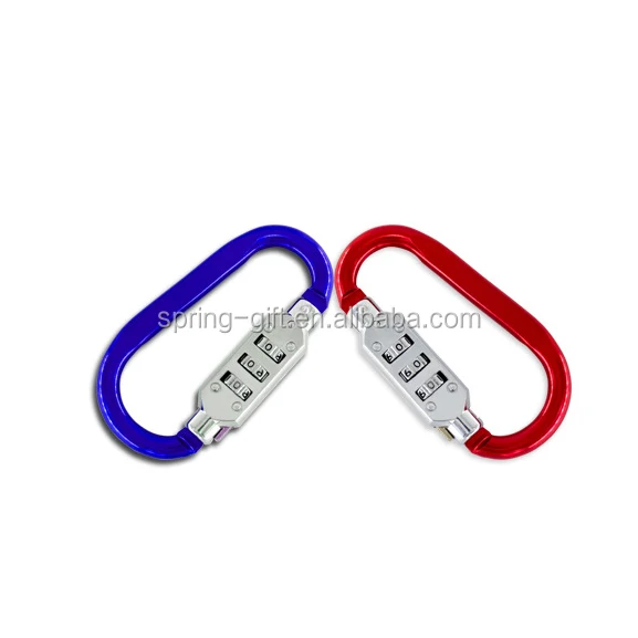 Multifunctional Aluminium Alloy Password Carabiner With Coded Lock