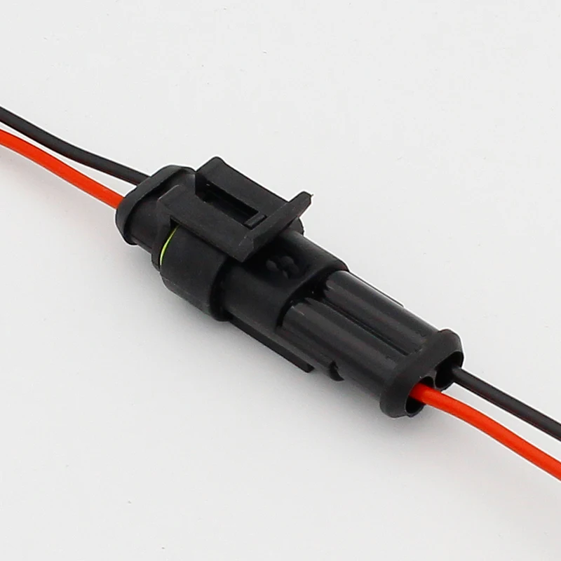 2 pin manera sellado impermeable eléctrico alambre conector