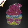 Beautifal cake gift bling rhinestone custom heat transfers