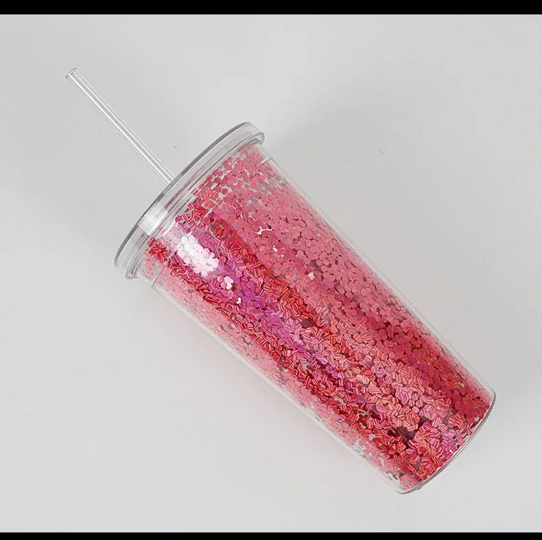 Wholesale Acrylic Glitter Tumbler With Lid And Straw Buy Glitter