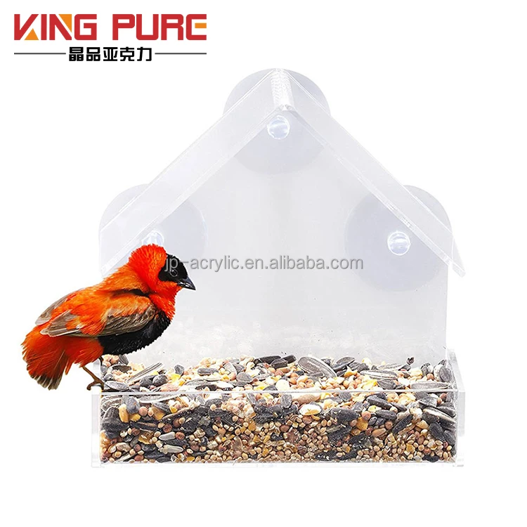 High Quality Power Suction Cups And Drain Acrylic Window Bird