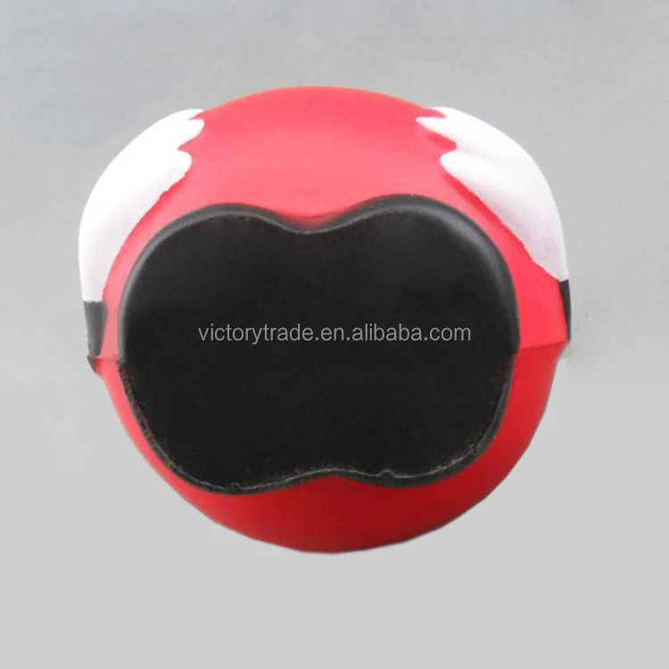 Promotional gift colorful smiley water drop shaped pu foam anti stress ball 