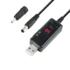 USB Boost DC 5V Step Up to 9V 12V DC Voltage Converter Power Transformer Volt Regulator with LED Voltmeter Display for Router