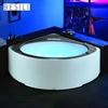 Chinese supplier acrylic round freestanding corner whirlpool massage bath tub bathtub