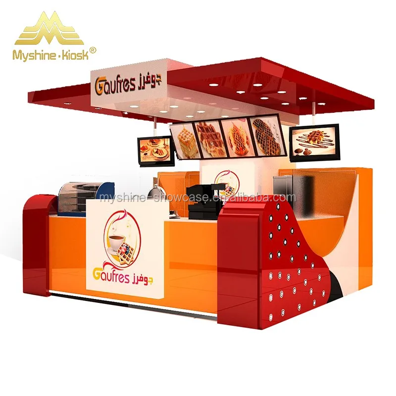 Customized Factory Sale Hot Dog Kiosk Fast Food Kiosk Food Kiosk For