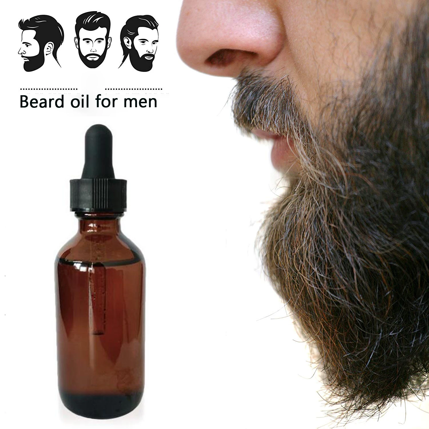 Custom Men 100 Natural Organic Beard Growth Oil Essential Oil Set