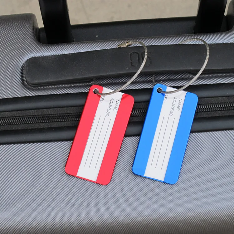 Custom Personalized Aluminum Luggage Tag,Wholesale Paper Airline