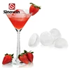 Promotional Gift Novelty Round Shape Chilling Silicone Ice Cube Ball Maker Mold