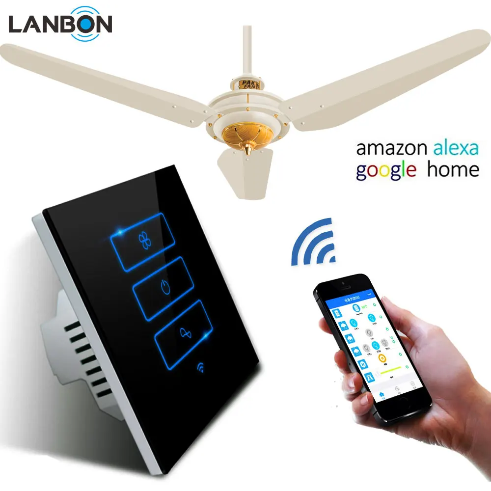 Lanbon Best Quality Wifi Fan Switch For Indian Market Ceiling Fan Regulator With 3 Speed Control View Ceiling Fan Lanbon Product Details From