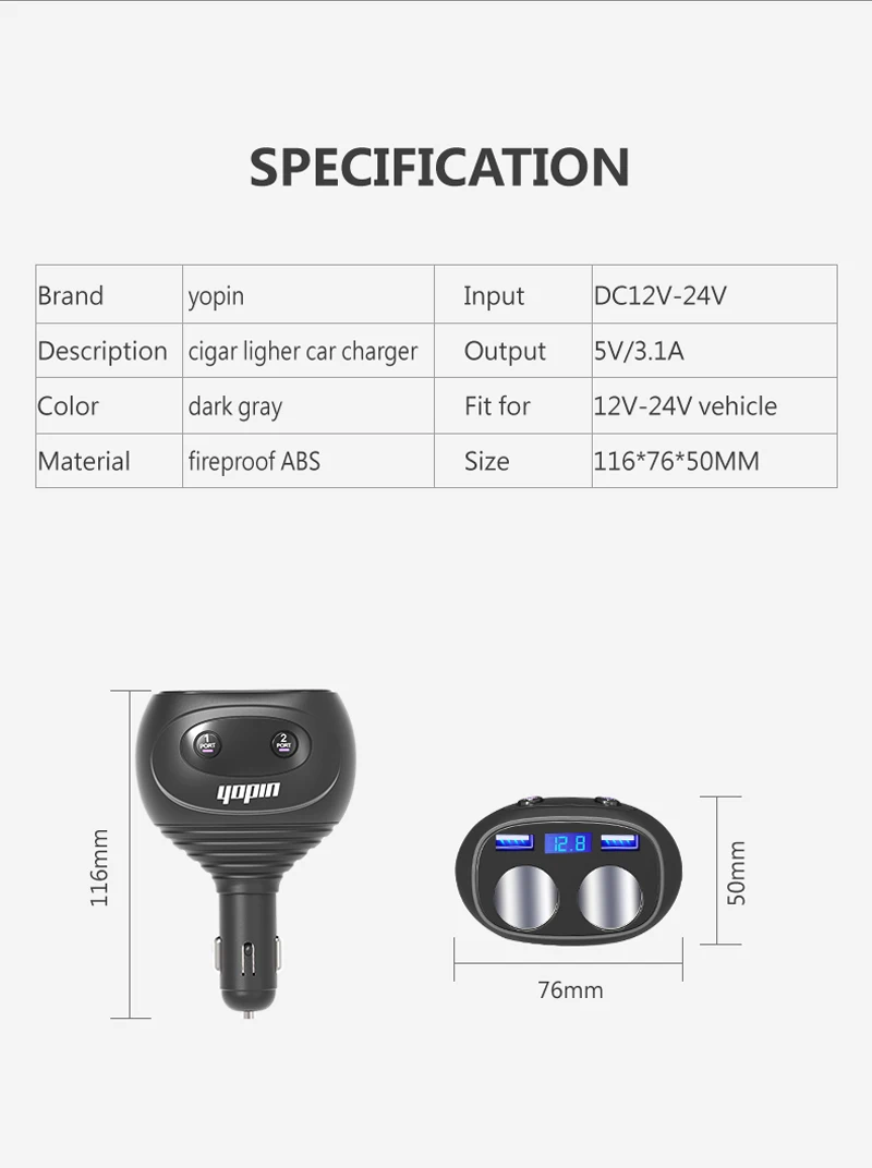 Wholesale Universal Dual Usb Female Socket Car Charger Adapter,Car
