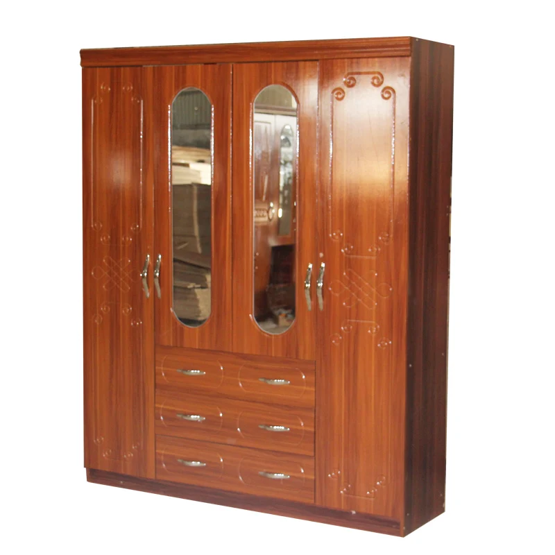 Particle Board Mdf Wood Bedroom Wardrobe - Buy Mirror Door Wardrobe ...