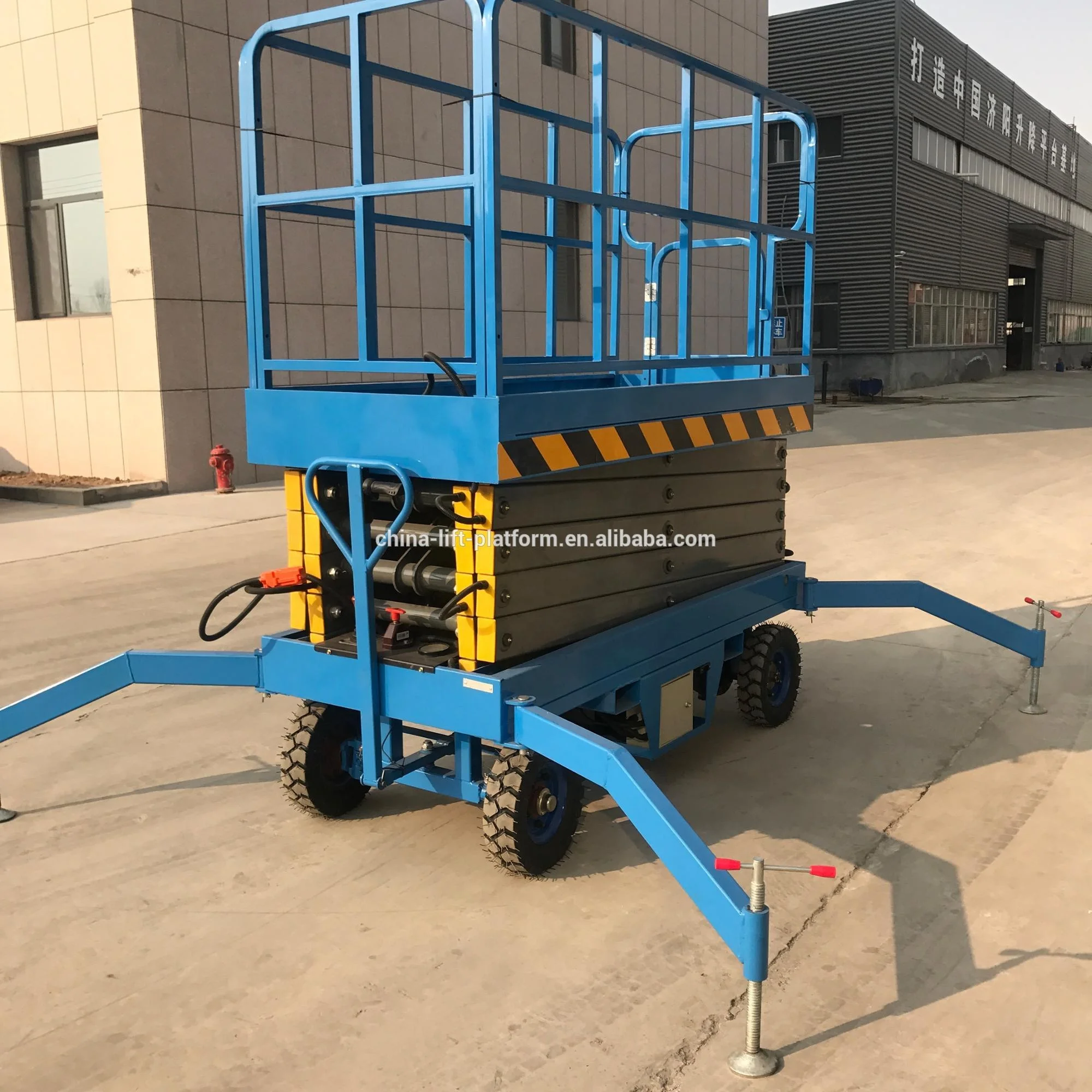 Portable Hydraulic Scissor Lift Man Lift Outdoor And Indoor Aerial Work