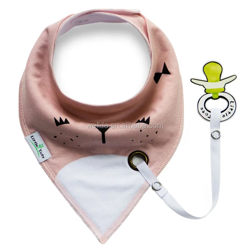 Durable And High Performance Cotton Baby Teething Bib With The Pacifier Buy Cotton Baby Bib