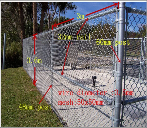 Galvanized Chain Link Fence 6ft*18m For Playground,Garden Buy Chain