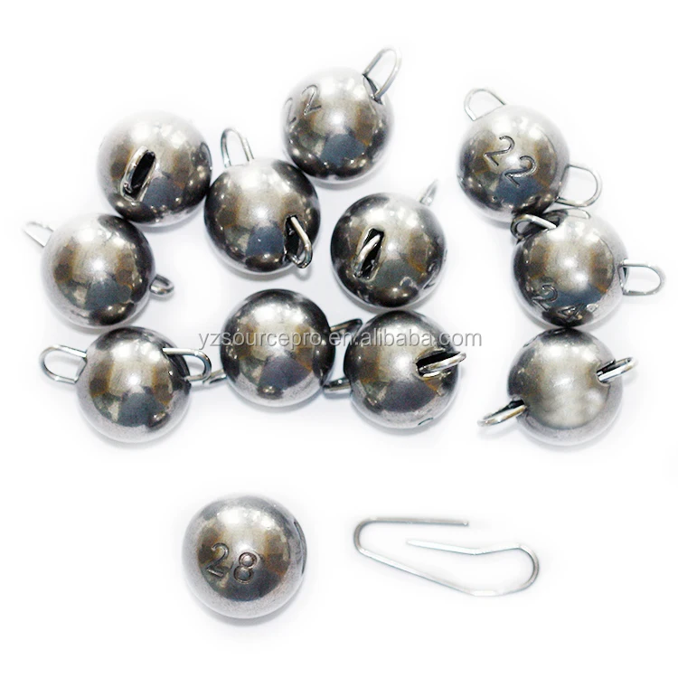 High Quality Best Sale Tungsten Cheburashka Fishing Sinkers,1g30g Tungsten Ball Fishing Sinker