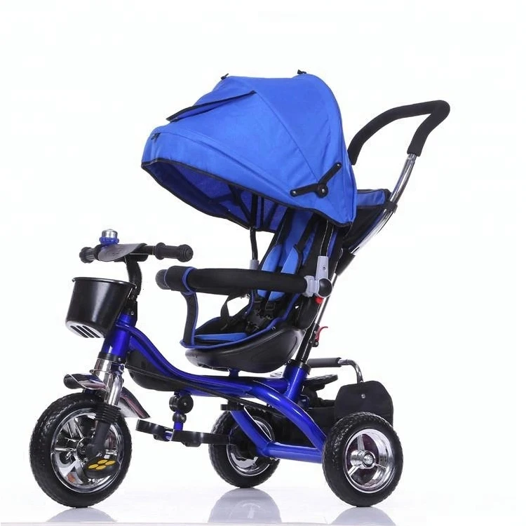 One Hand Folding Tricycle Free Assembly And Foldable Baby Tricycle