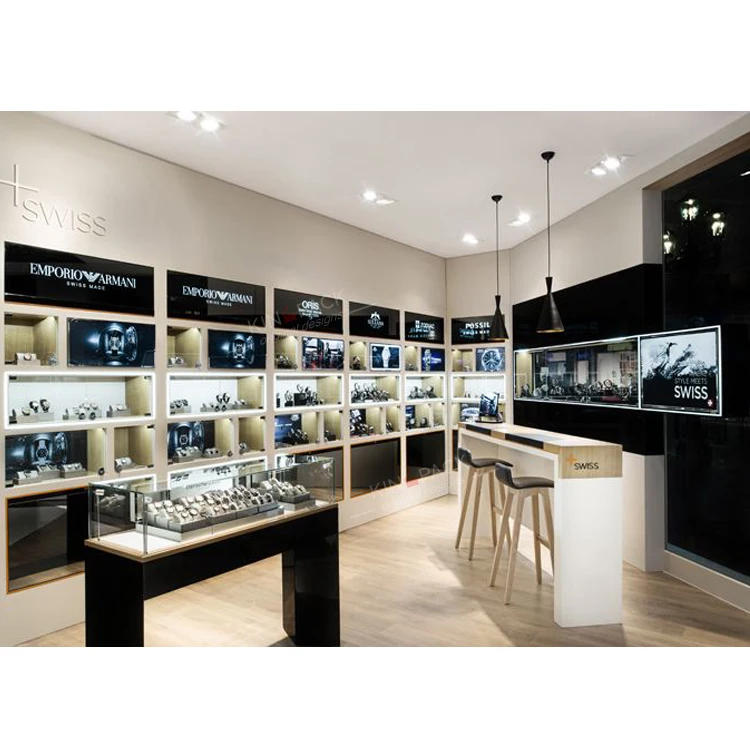 定制商店设计豪华钟表商店装修高端钟表商店室内装饰