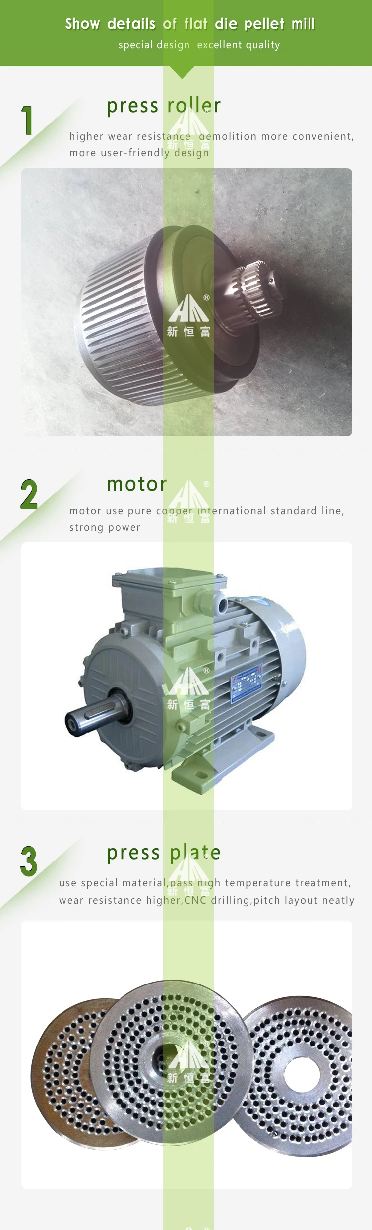 mini feed machine 100-500kg/h bangladesh poultry feed pellet mill