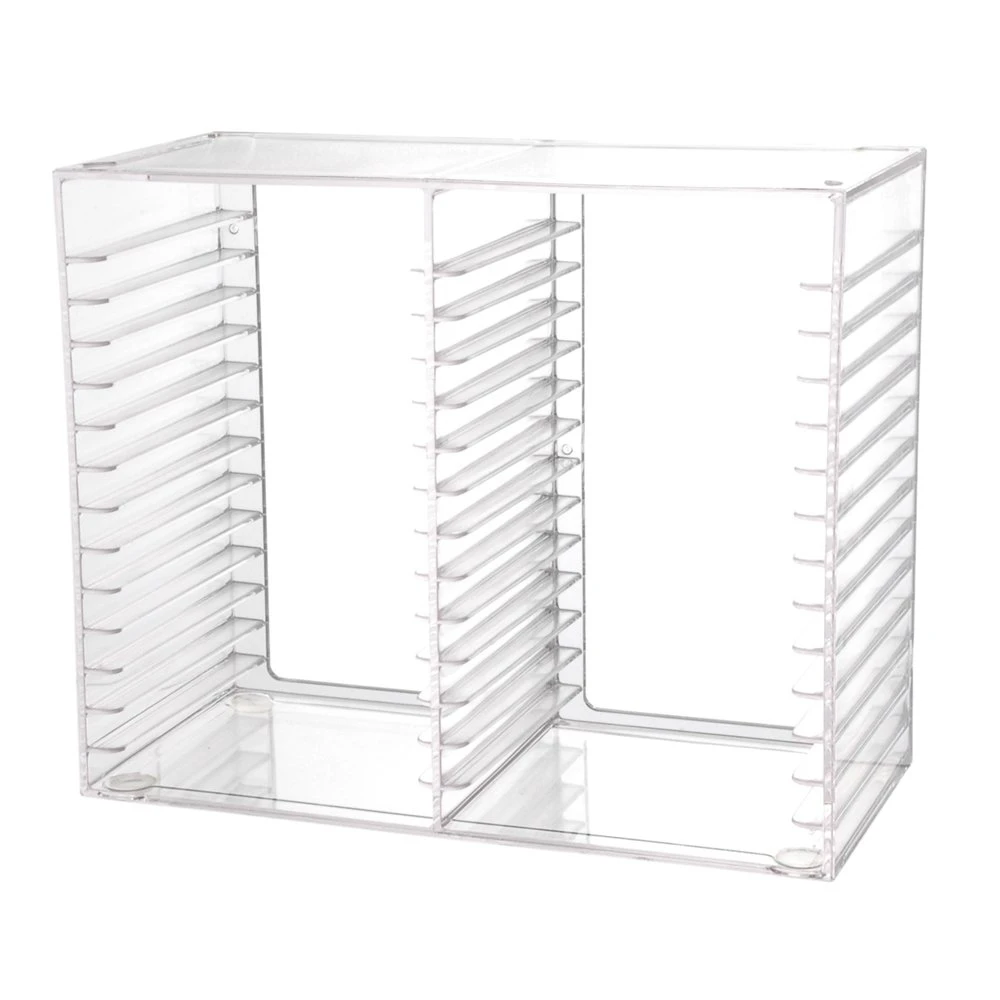 Stackable Clear Acrylic Cd Display Holder With 30 Standard Cd Jewel