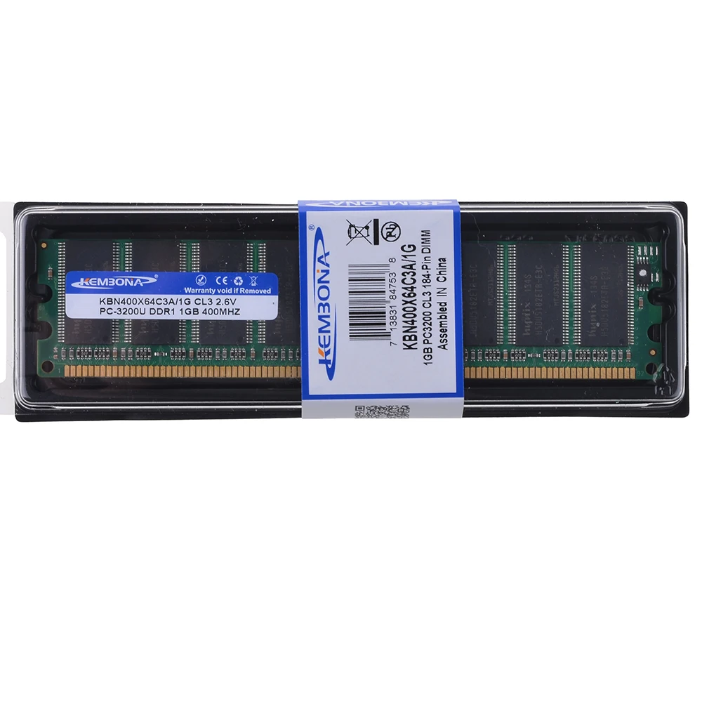 Bulk Memory Dimm Ddr1 1gb Pc3200 Ddr 400 Mhz 184-pin Ram 