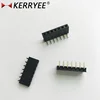 2.54mm OEM female header 90 degree contact pin gold flash