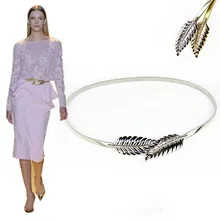 2015 New Fashion Dress Accessorie T-stage Belts For Women Silver Golden Belt Female Leaf Belt High Quality Women’s Belts