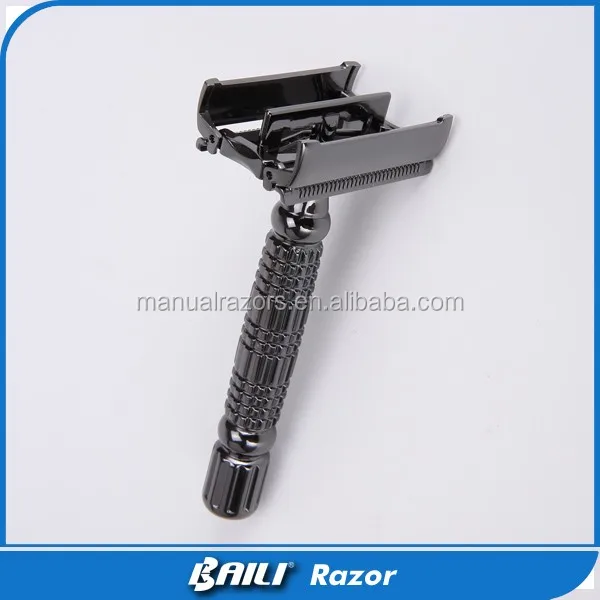 2018 Baili Newest Gunmetal Twist To Open Safety Razor 1.jpg