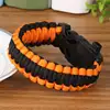 cheap price Multifunctional Outdoor Paracord survival bracelet 5 in 1 with Flint Fire Starter Compass Emergency Whistle Knife an