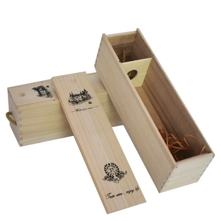 Liquor Bottle Gift Box Wholesale Woden Wine Box For One Bottle Buy