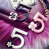 customize charm Letter diamond brooch pin, number 5 brooch