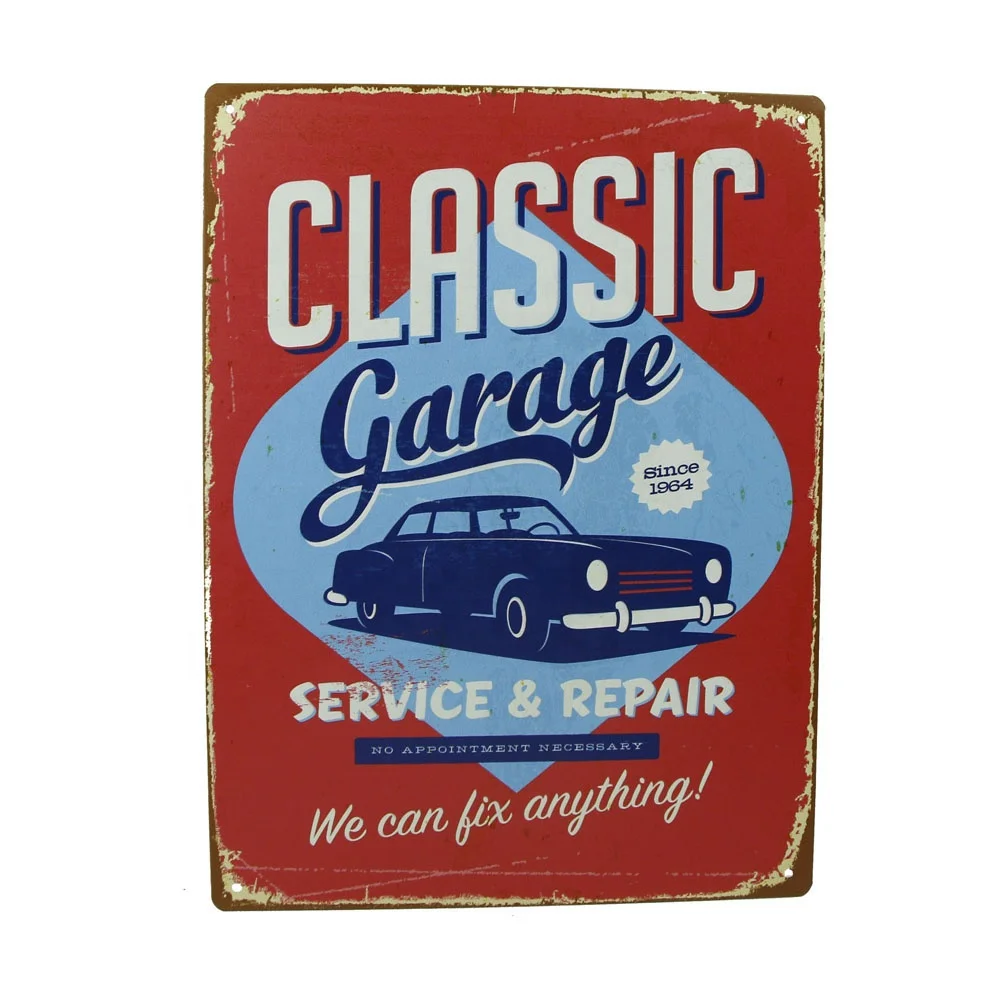 Decorative Custom Made Vintage Tin Signs Wall Hanging Metal Sign Buy