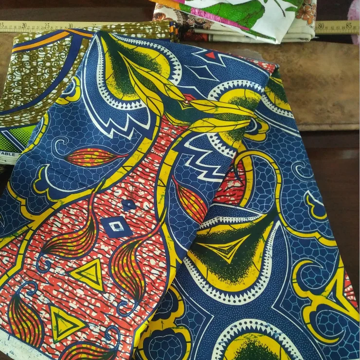 Wholesale New Fashion Printed 100%polyester fabric african wax prints fabric
