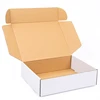 customized white corrugated outside tuck mailers easy assembly strong folding shipping carton box for liquid shampoo