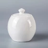 High Quality restaurant white porcelain sugar bowl