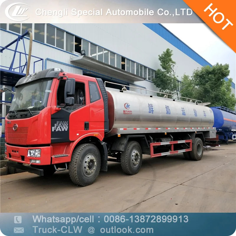 3042b Stainless Steel Liquid Food Transport Truck Milk Transport Tank