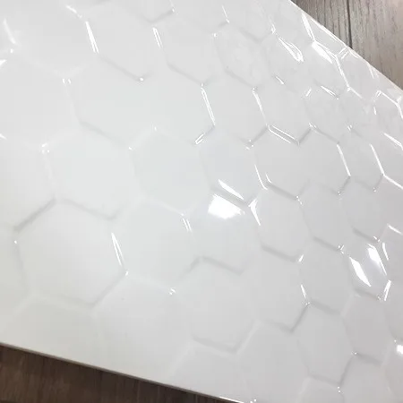 Wit 30x60 gepolijst golvend mould tegel voor industriële keuken ...