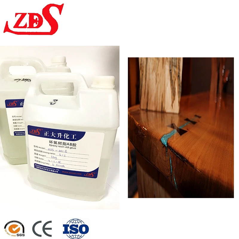 Clear Water Liquid Epoxy Resin Ab Glue For Wooden Table Buy