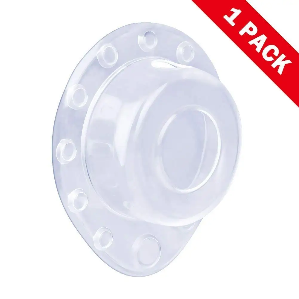 PVC Bathtub Overflow Drain Cover Plug Drain Stopper with 12 Strong Suction Cups