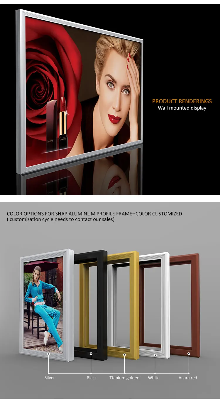 Banner Frame Lightbox System Outdoor Display Light Box Signs Buy