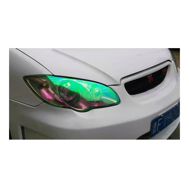 30 ס"מ * 9 m זיקית צבע רכב פנס סרט מנורת גוון