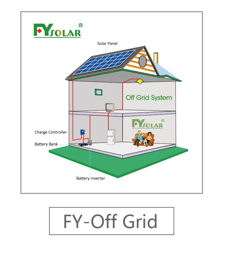 complete off grid solar home system with solar inverter and battery for home use solar power system