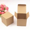 brown Carton Kraft Paper square paper Box,small white cardboard paper packaging box,Craft Gift Soap Packaging box 1 order
