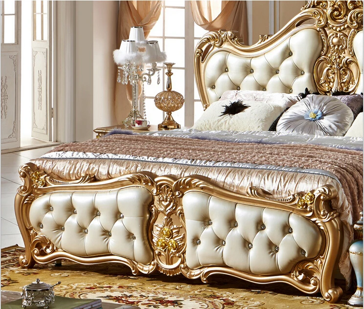 Classic King Size Bedroom Set/ European Style Hot Sell Royal Luxury ...