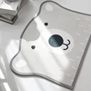 Bear pattern doormats super absorbent non slip entrance rugs PVC dot backing floor mats for patio high traffic areas door mats
