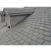 Custom style building materials 40*25cm natural stone black roof slate