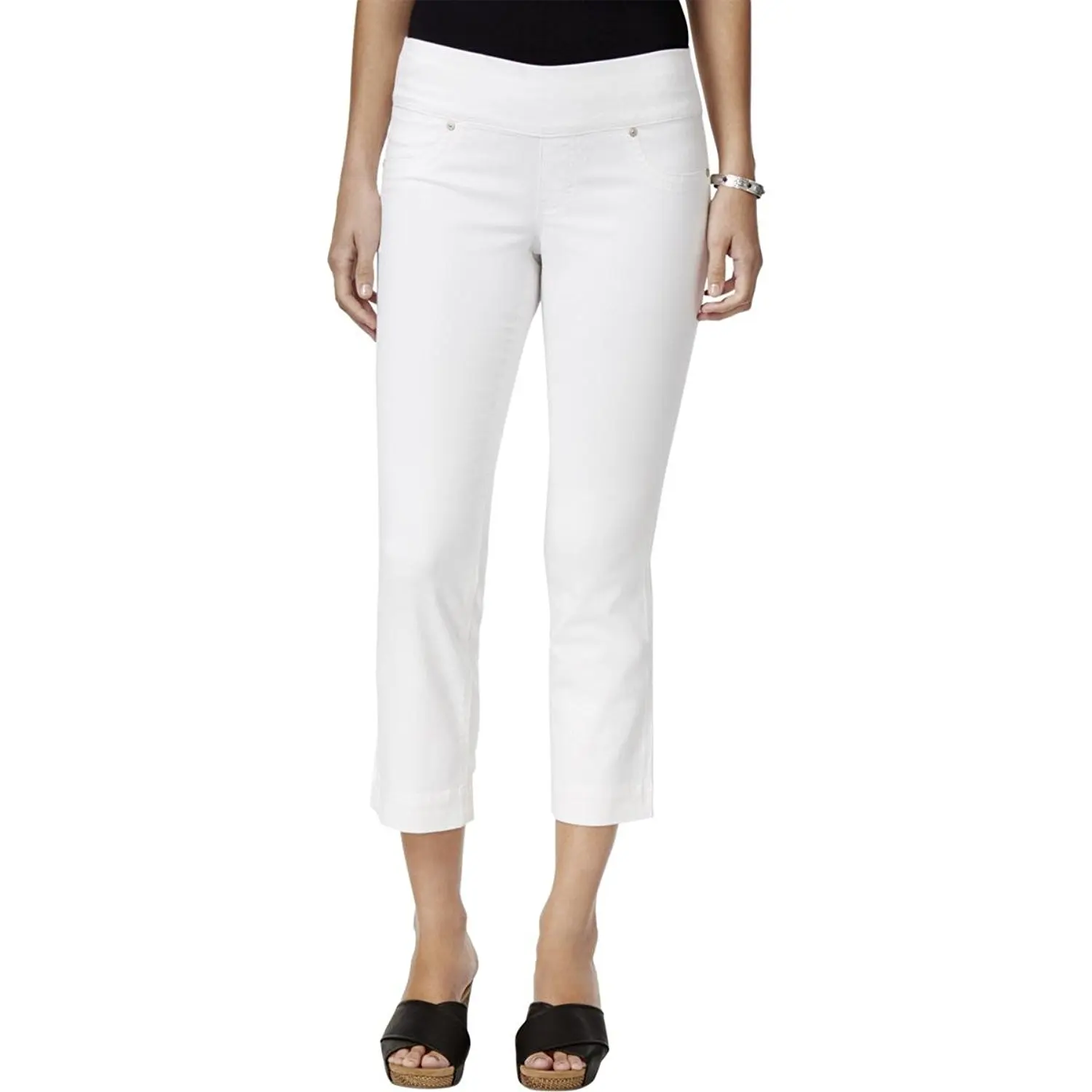 womens pull on jean capris