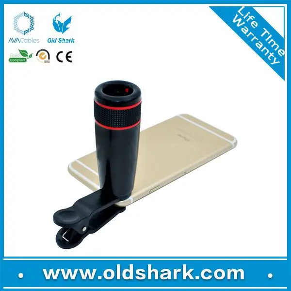 Universal clip 8X zoom mobile phone camera lens for nokia/apple/sonny/HTC etc