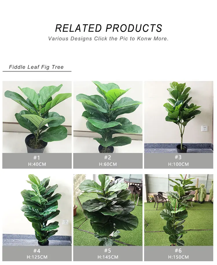 Th-15 Hot Wholesale Artificial Ficus Bonsai Trees Plastic Faux Fiddle ...