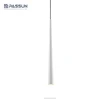 modern ceiling hanging light chrome white black linear pendant led light